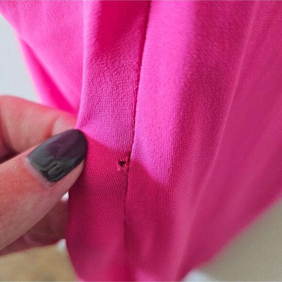 NWT Nookie Aria One Shoulder Gown in Neon Pink - Picture 6 of 7